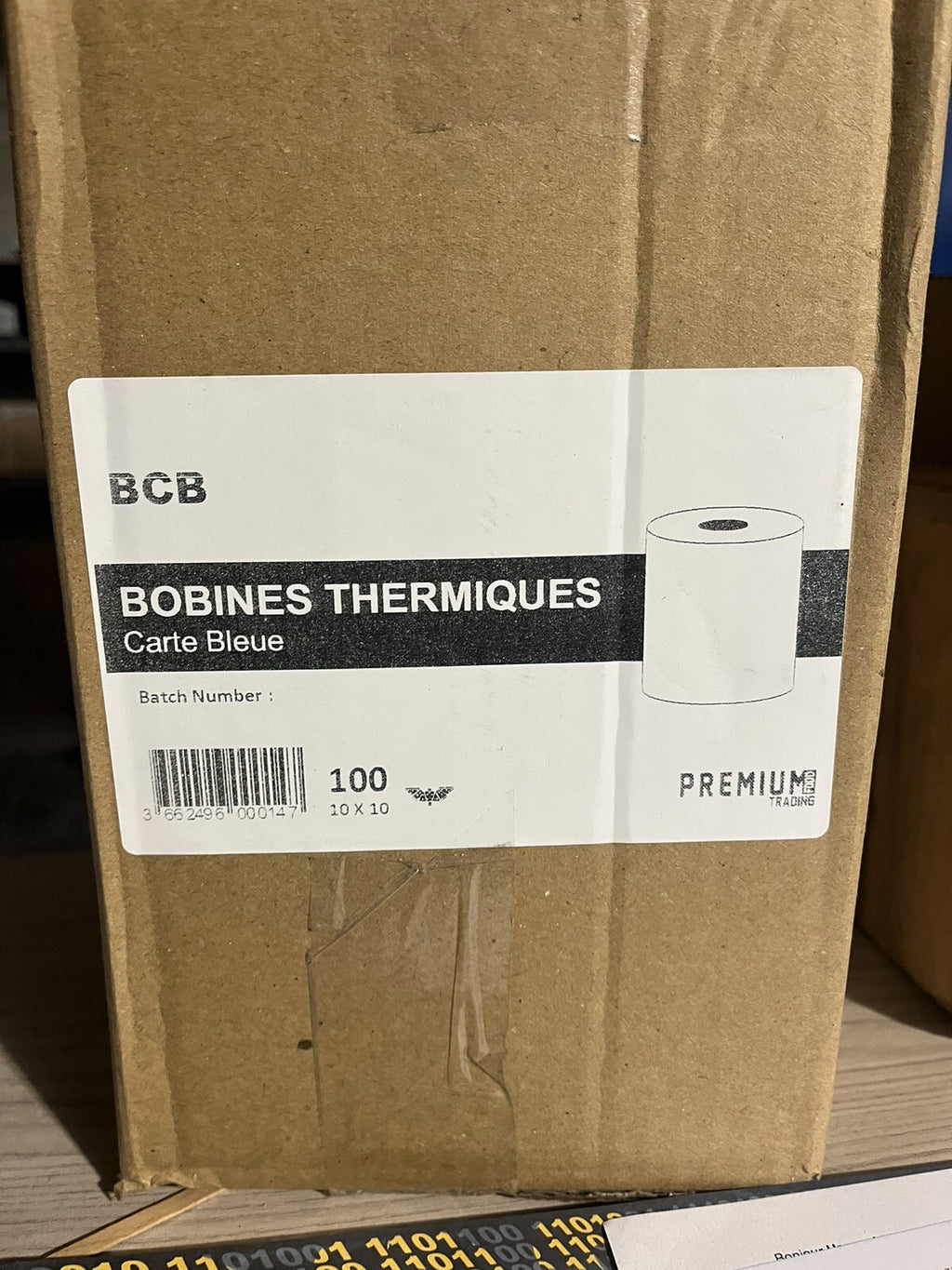 Bobines Thermique Carte Bleue