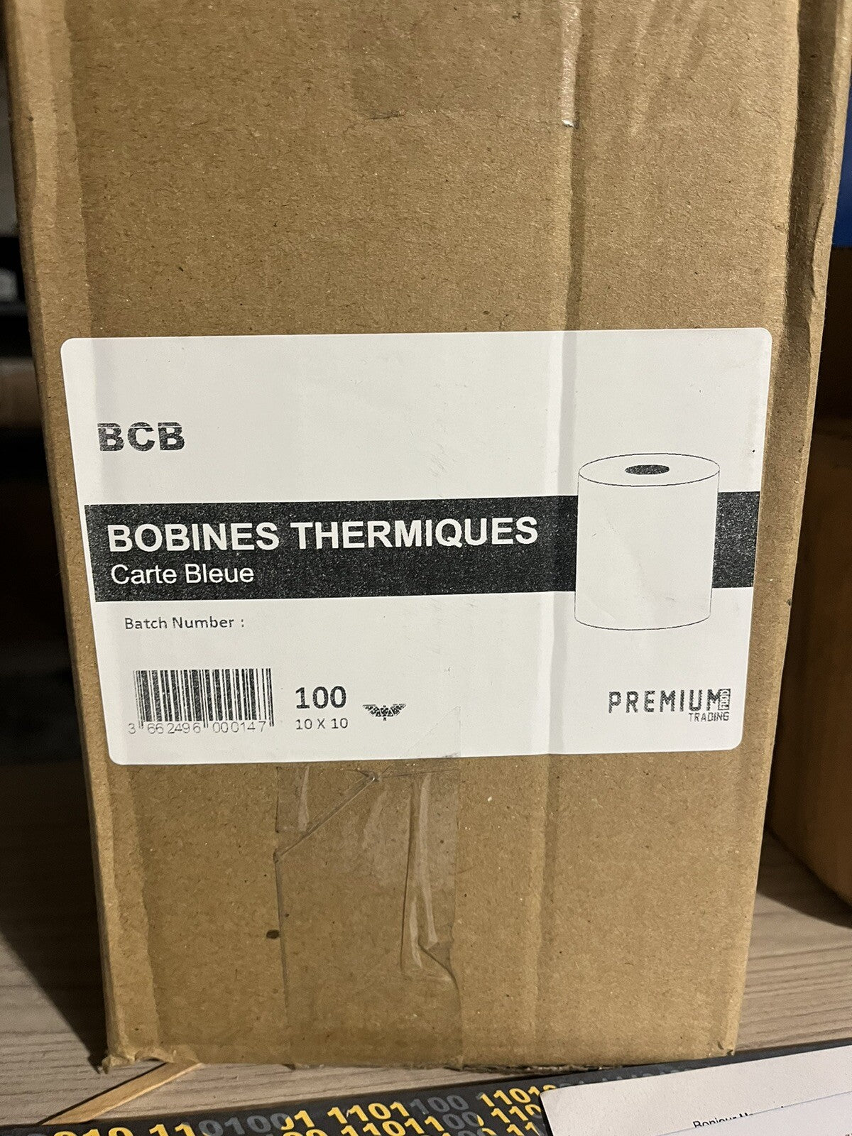 Bobines Thermique Carte Bleue