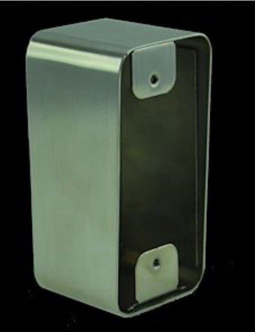 Boîtier acier inoxydable, 42 x 87 x 38/42 mm pour plaque étroite