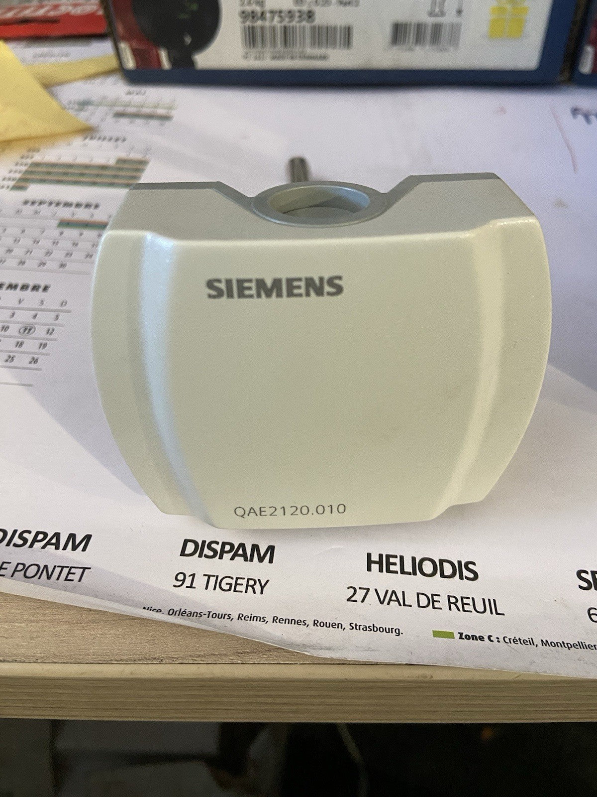 Sonde température plongeur LG-Ni1000 100mm -30...130°C - SIEMENS : QAE2120.010