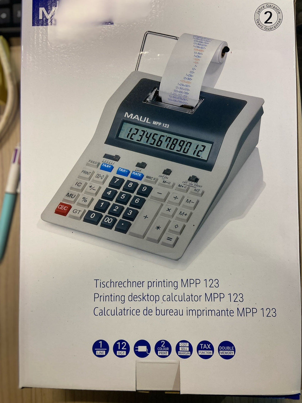 MAUL Calculatrice de bureau printing MPP 123