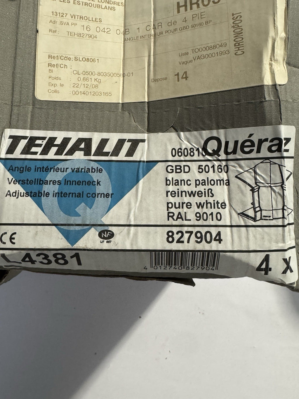 angle interieur variable tehalit gbd 50160