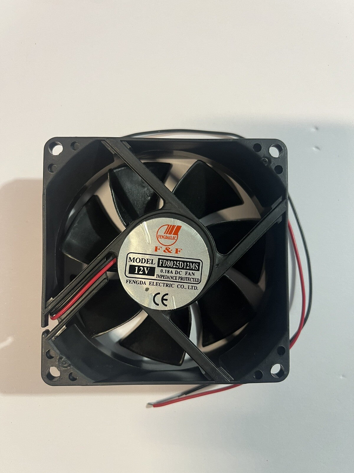 ventilateur pc 12v Fd8025d12ms F&f