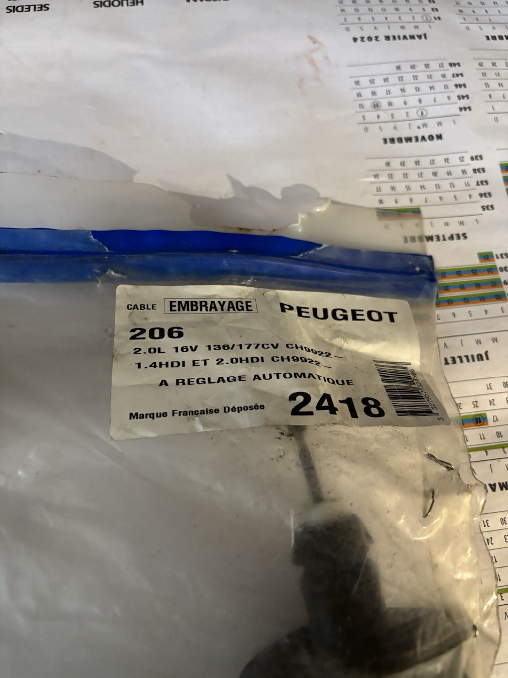 Câble d'embrayage neuf