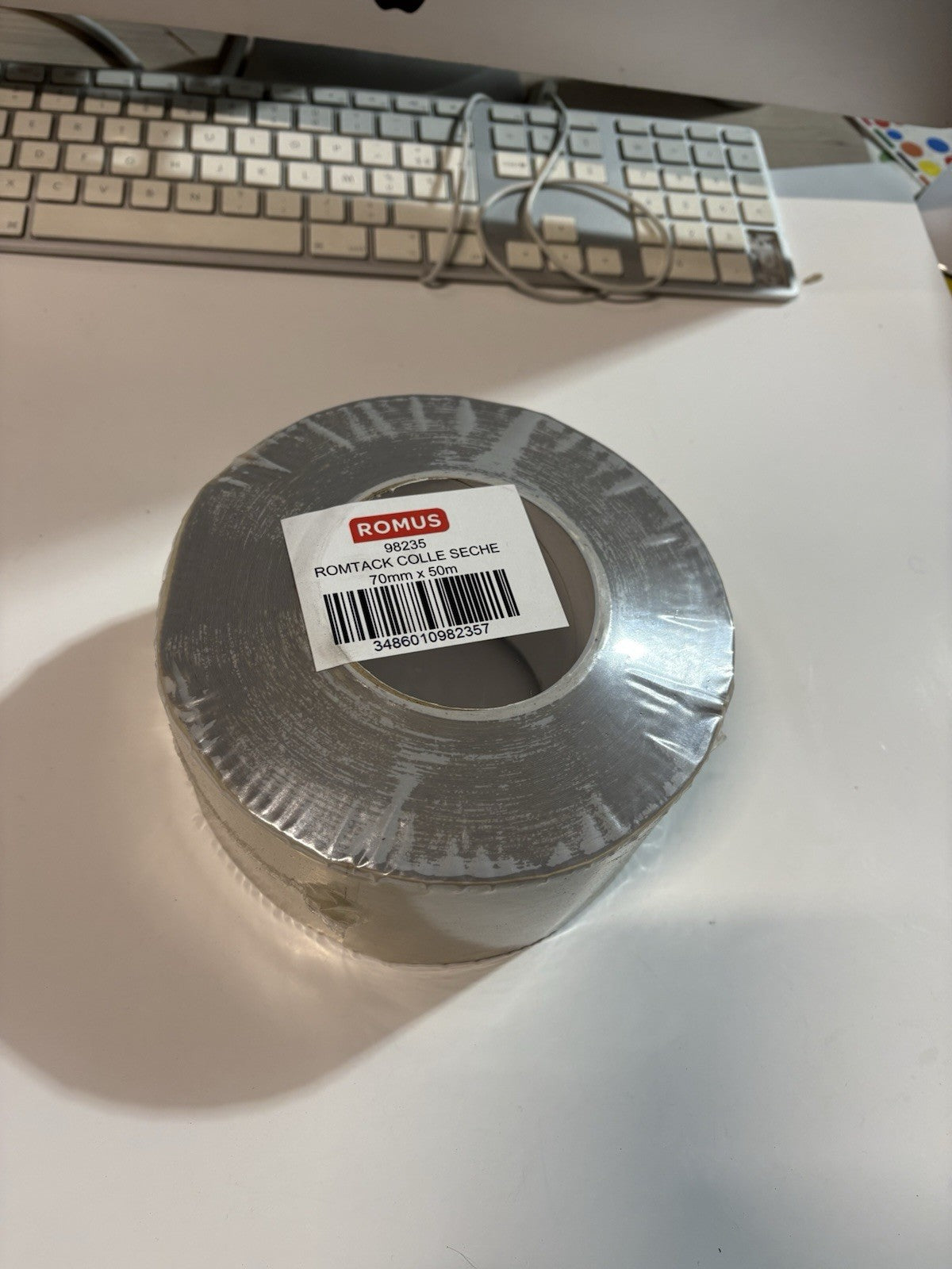 Bande adhésive romus romtack colle sèche 70mm 50m