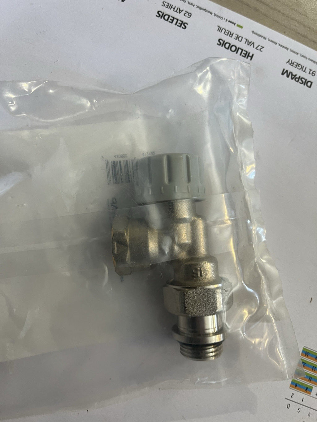 Kit Tete termostatique m30 et corps équerre inversé thermostatisable
