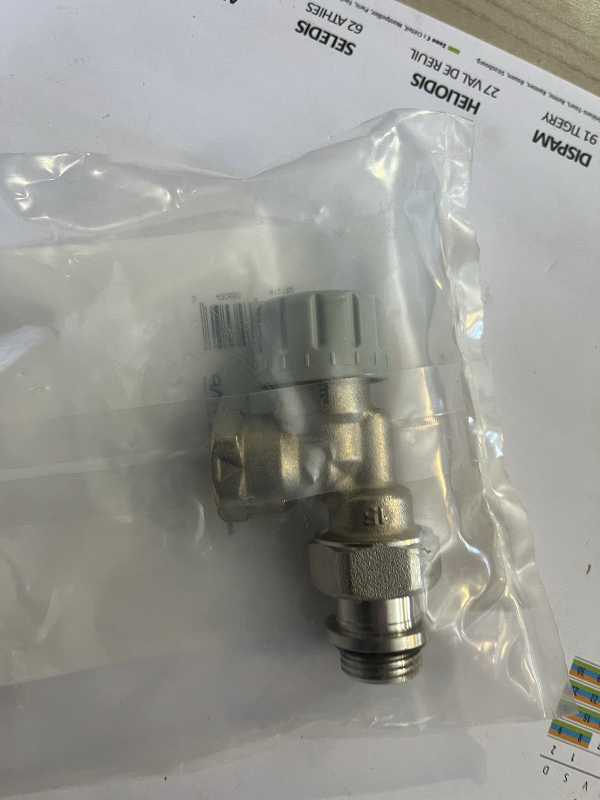 Kit Tete termostatique m30 et corps équerre inversé thermostatisable