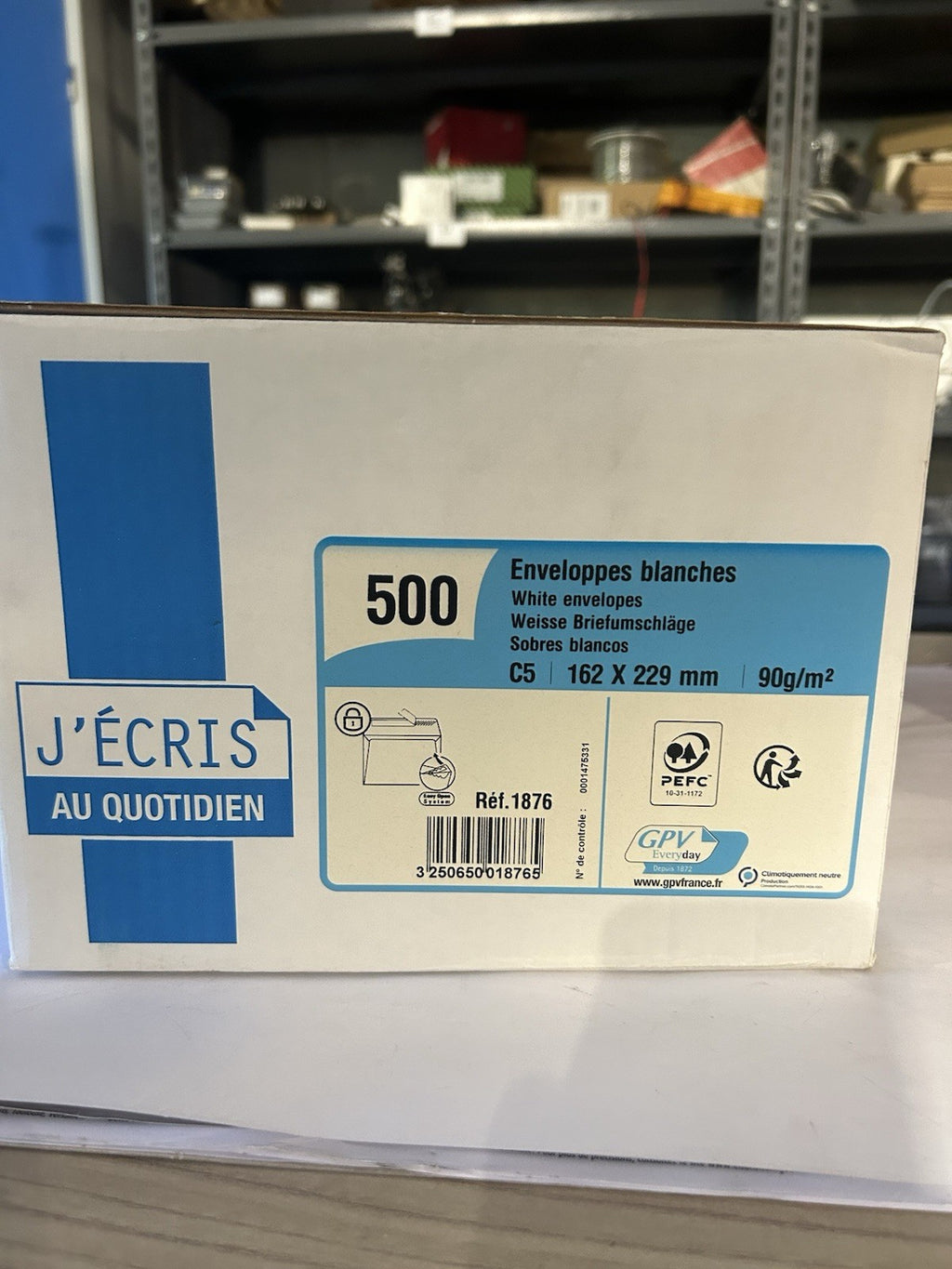 ENVELOPPE GPV C5 162X229MM 90G