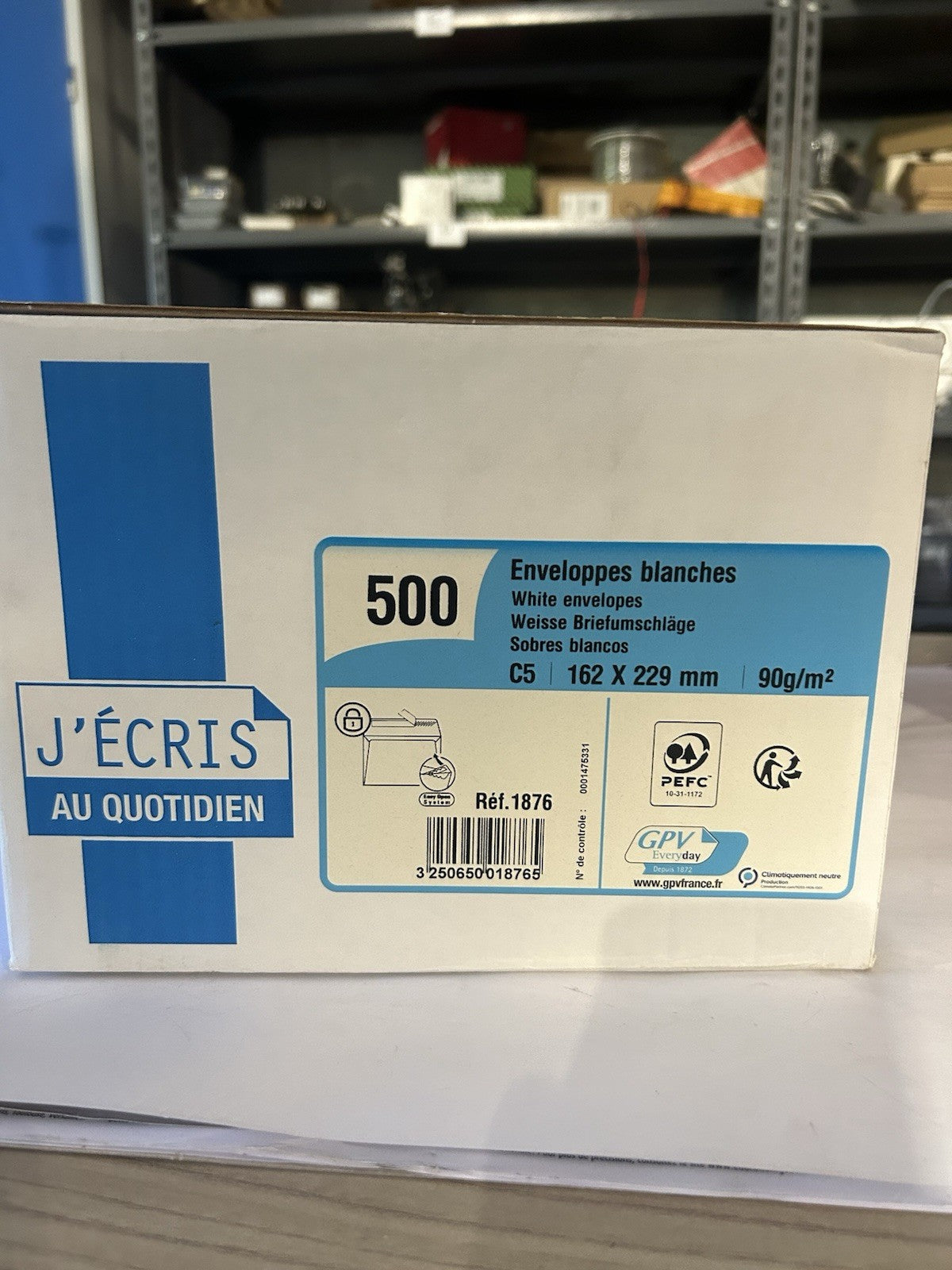 ENVELOPPE GPV C5 162X229MM 90G