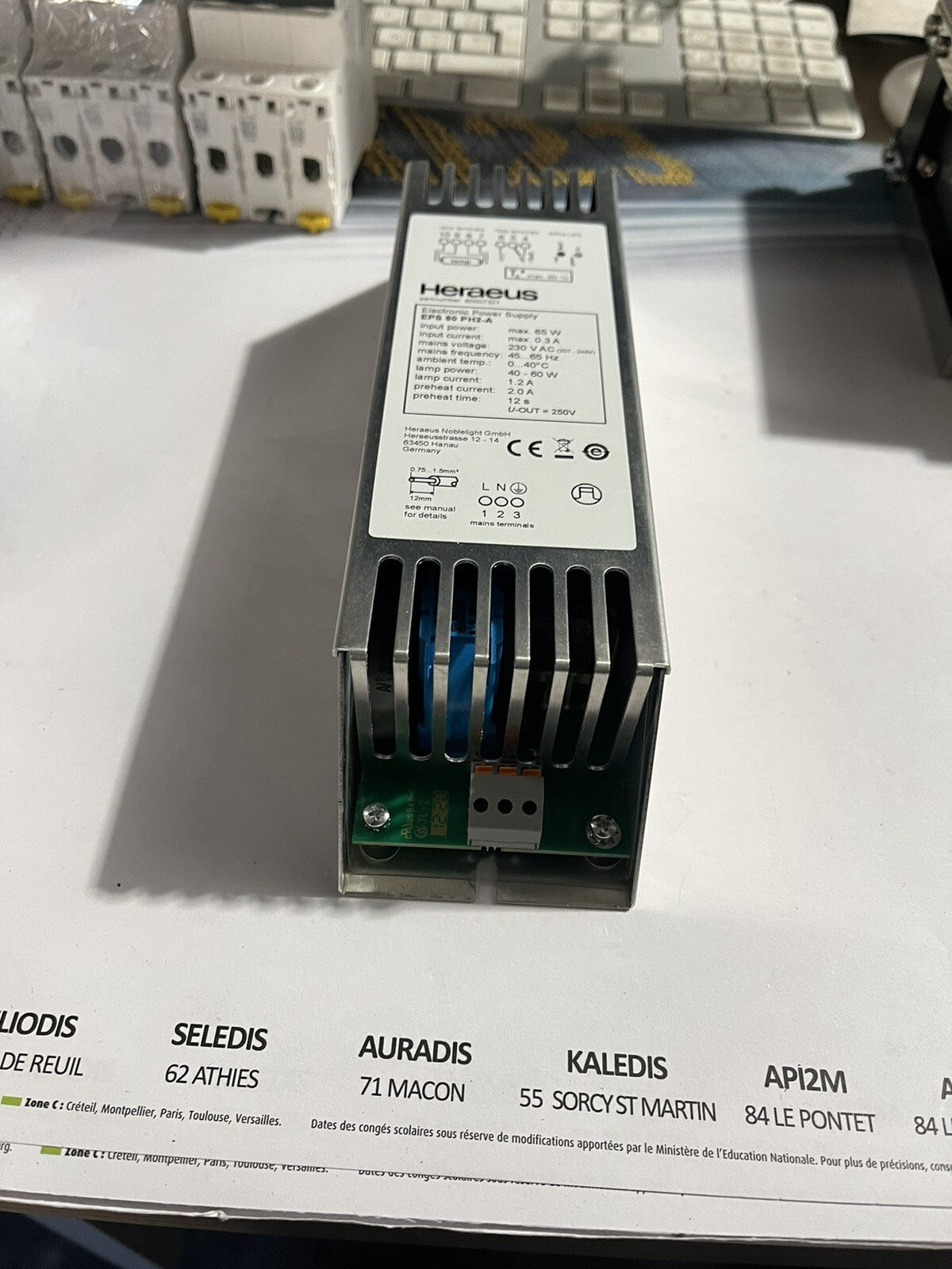 Alimentation Heraeus Eps 60 Ph2-A