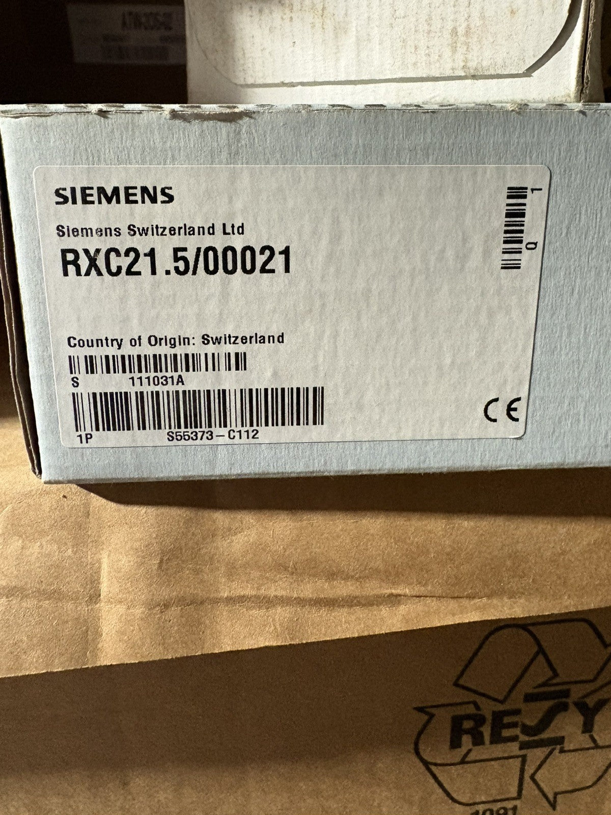 Régulateur Siemens Controleur de température rxc21.5 /00021 (Neuf complet)