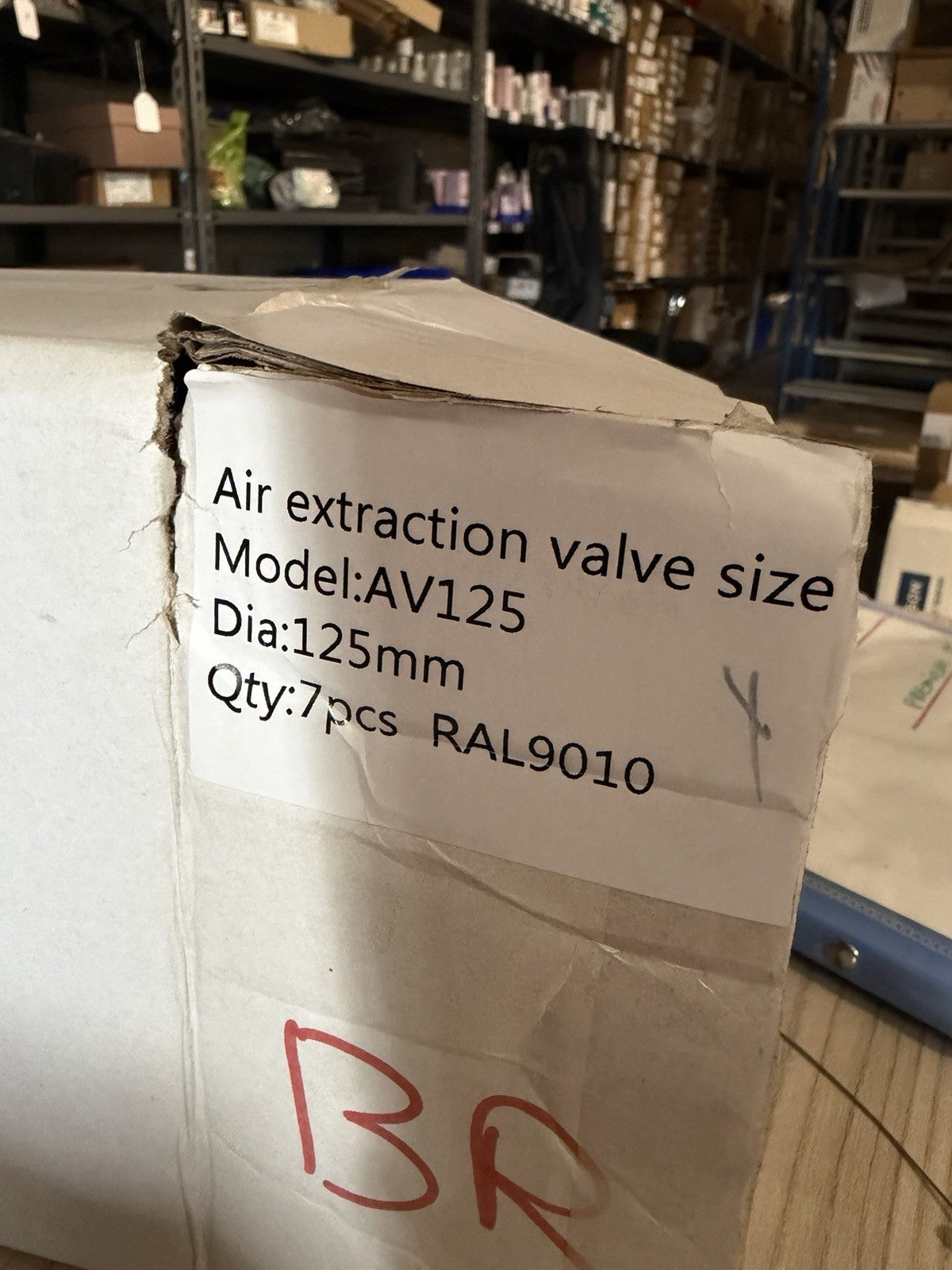 Vanne de ventilation 125 mm en métal
