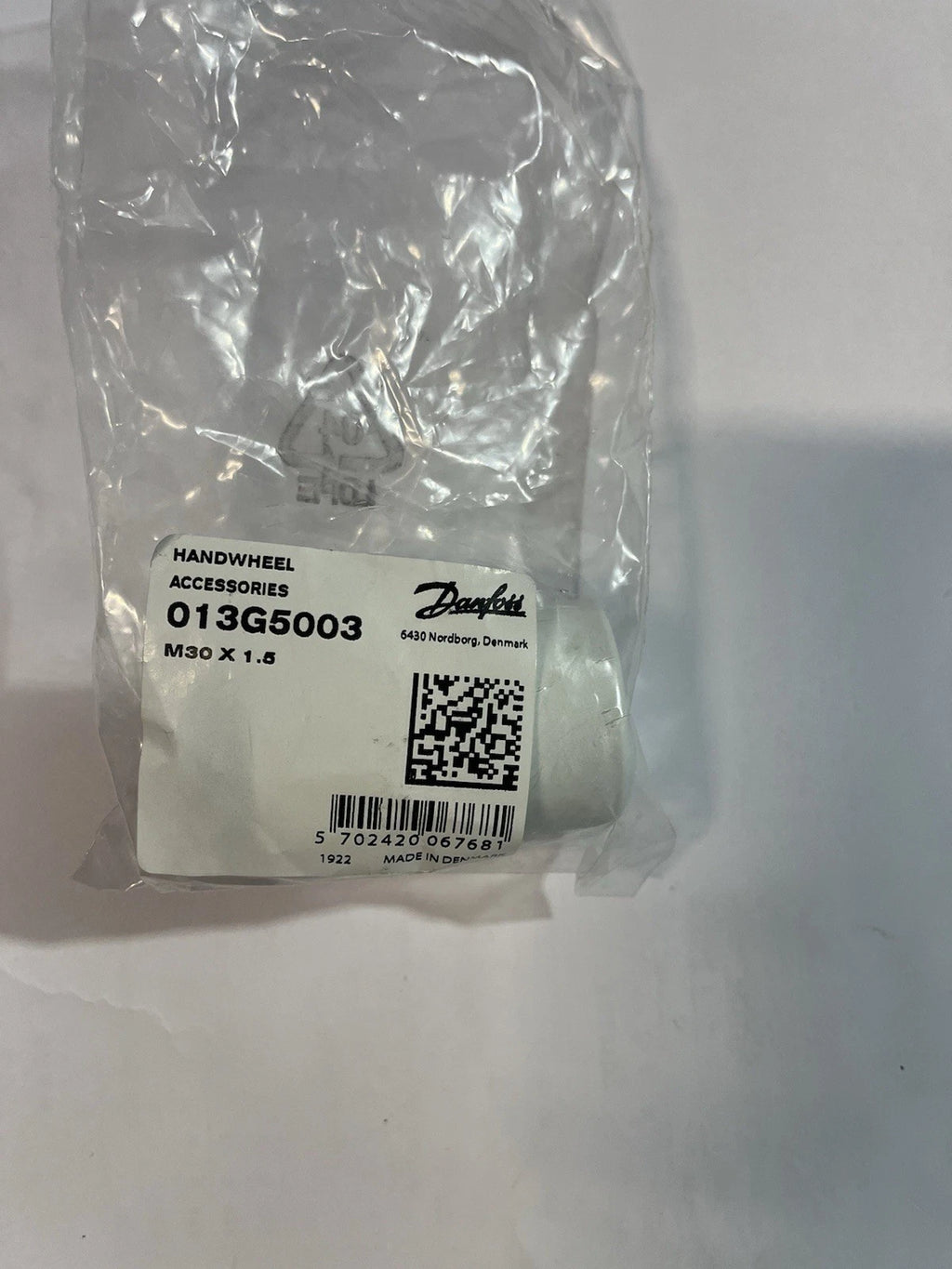 Volant manuel blanc pour filetage M30x1,5 - Danfoss 013G5003.