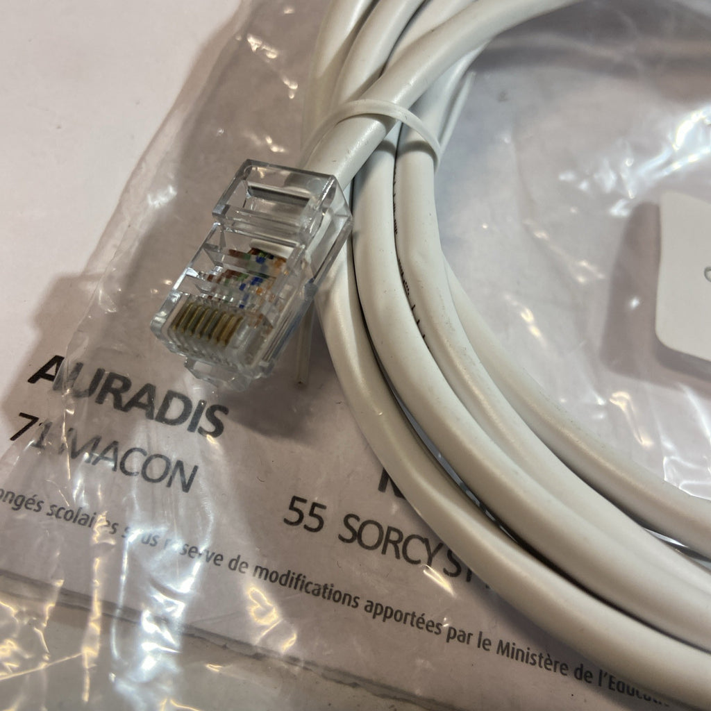 Cable RJ 45 3M Blanc Catégorie 5E