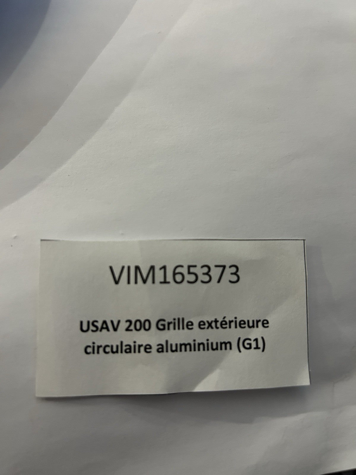 usav 200 grille extérieure circulaire aluminium G1