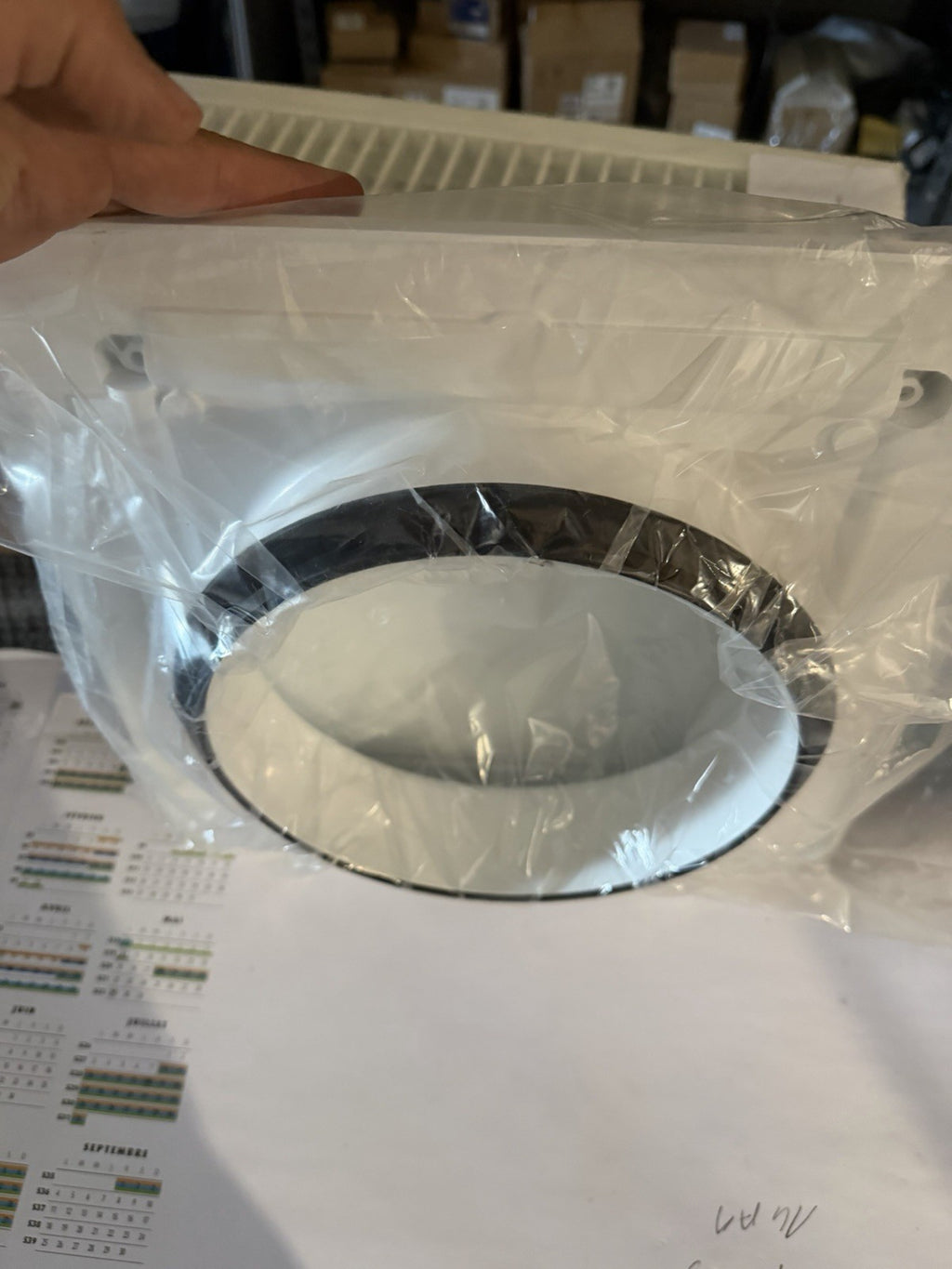 Bouche BDO 200 d'extraction et d'insufflation plastique réglable extra-plate