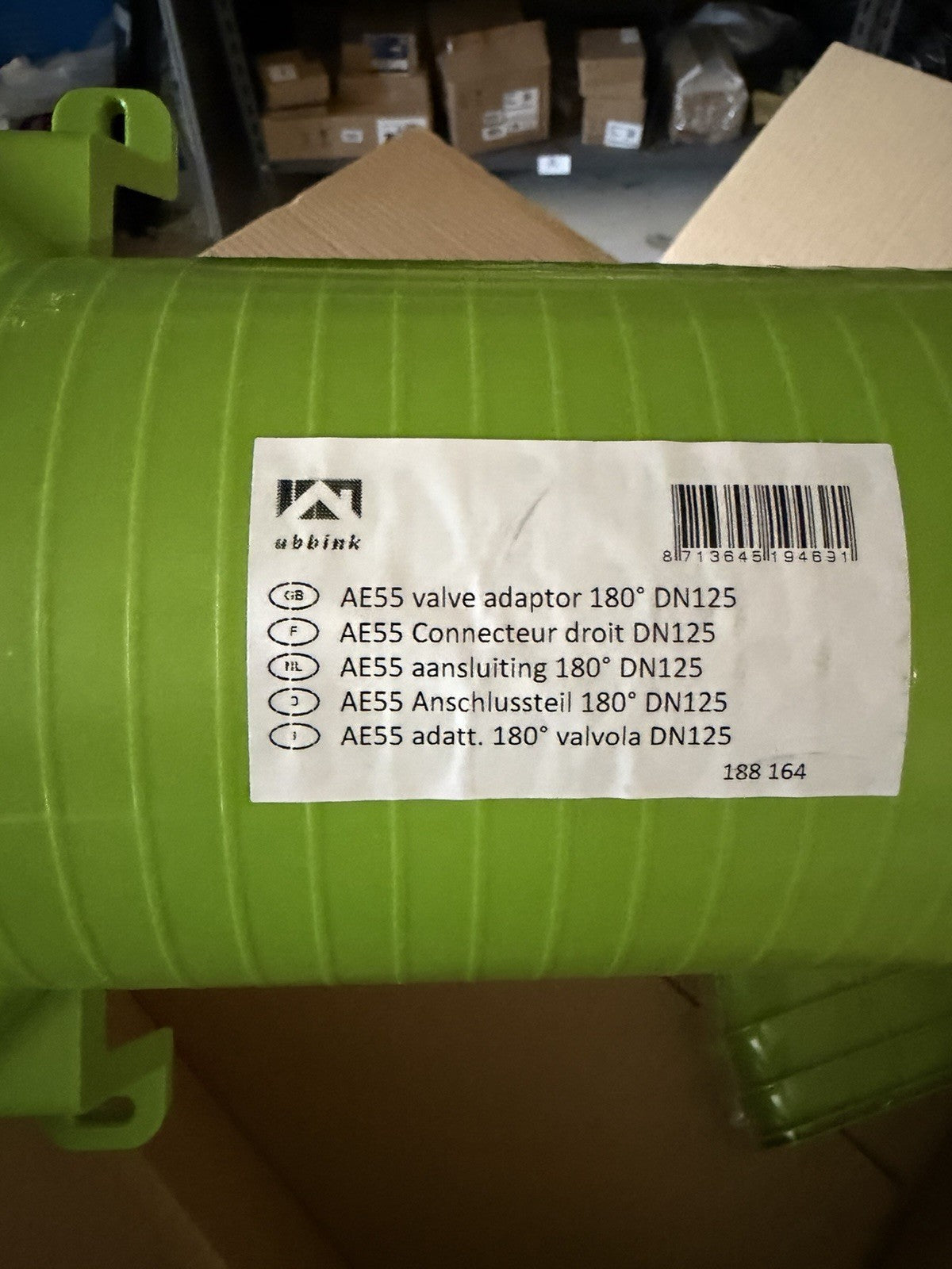 Kit té 180° AE48C circulaire pour bouche D125mm