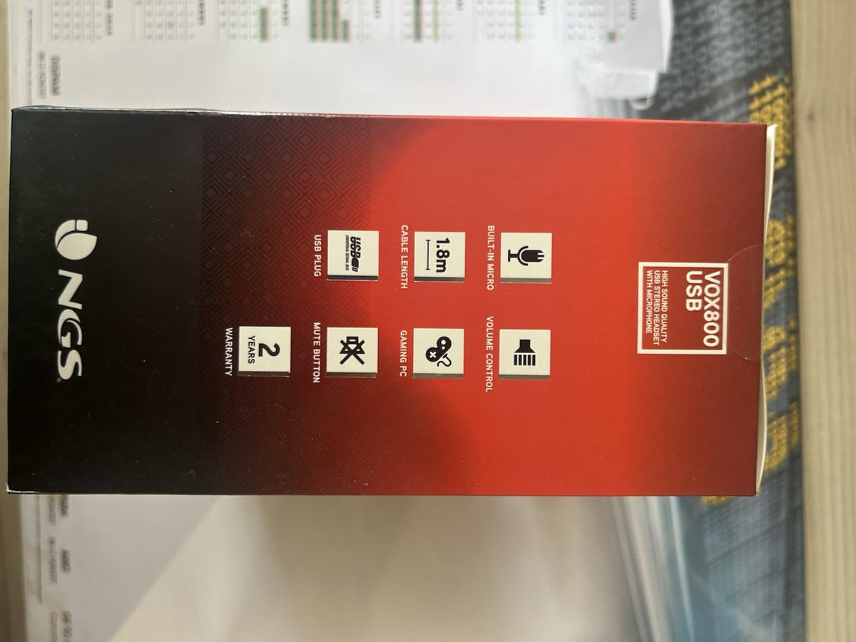 Casque Micro - NGS - VOX800USB - Filaire - USB - Contrôle de Volume