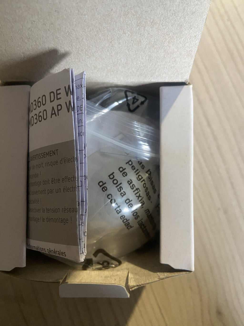 Détecteur mouvement encastré plafond 360°