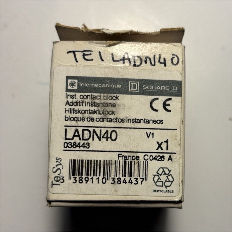 Telemecanique LADN40 Bloc contacts auxiliaires 4 pôles 10 A montage latéral