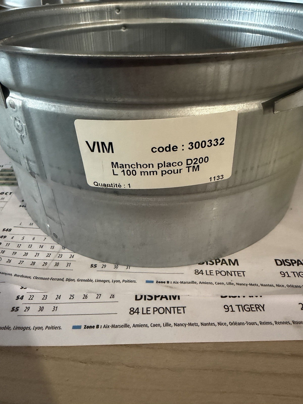 Mancho Placo D200 3 griffes VIM