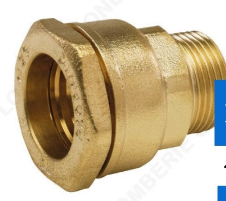 Raccord laiton mâle 1" - Ø 32 mm PEHD 61032 - ARCO