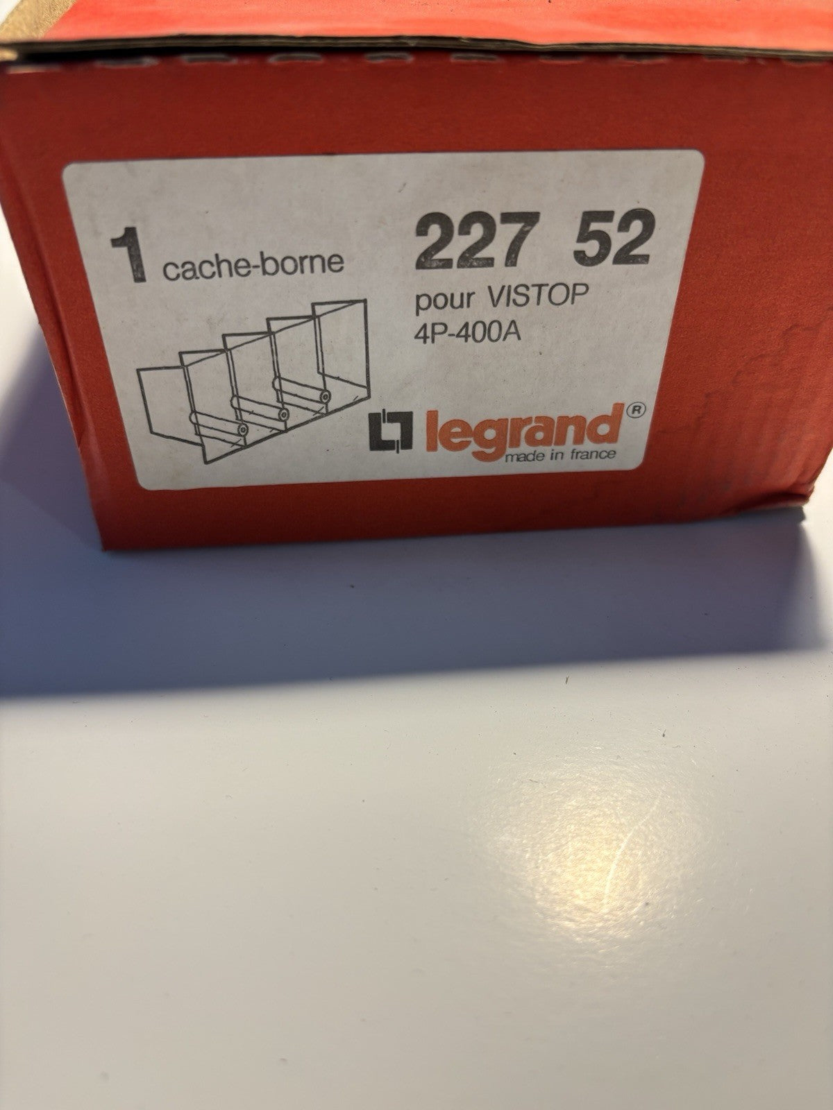 Cache-borne Legrand 227 52 pour interrupteur VISTOP 4P 400A - NEUF