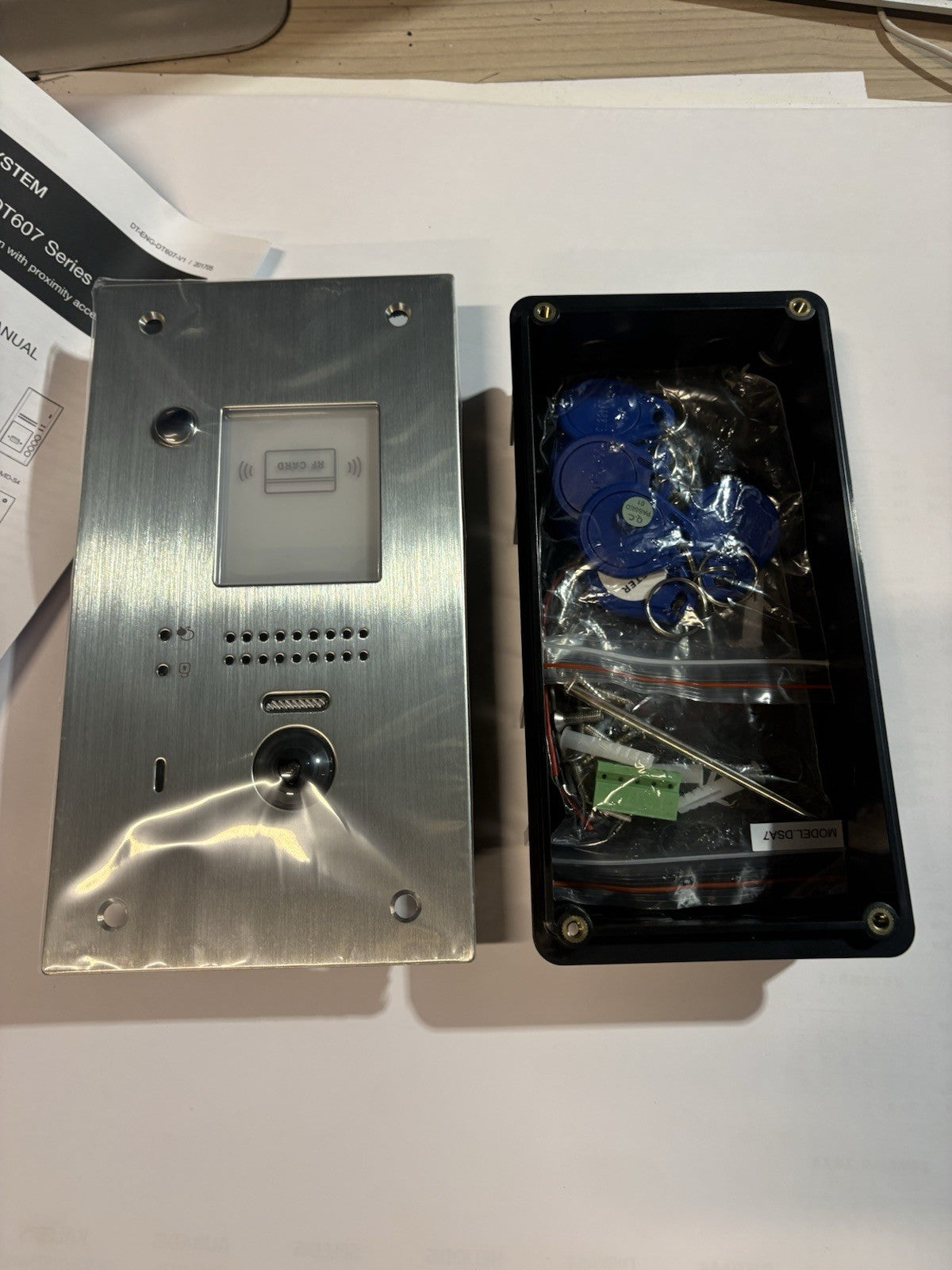 Platine de rue vidéo pour visiophone dt607f
