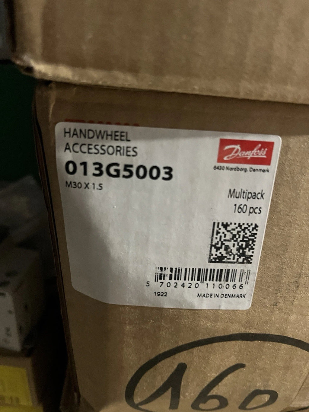 Volant manuel blanc pour filetage M30x1,5 - Danfoss 013G5003.