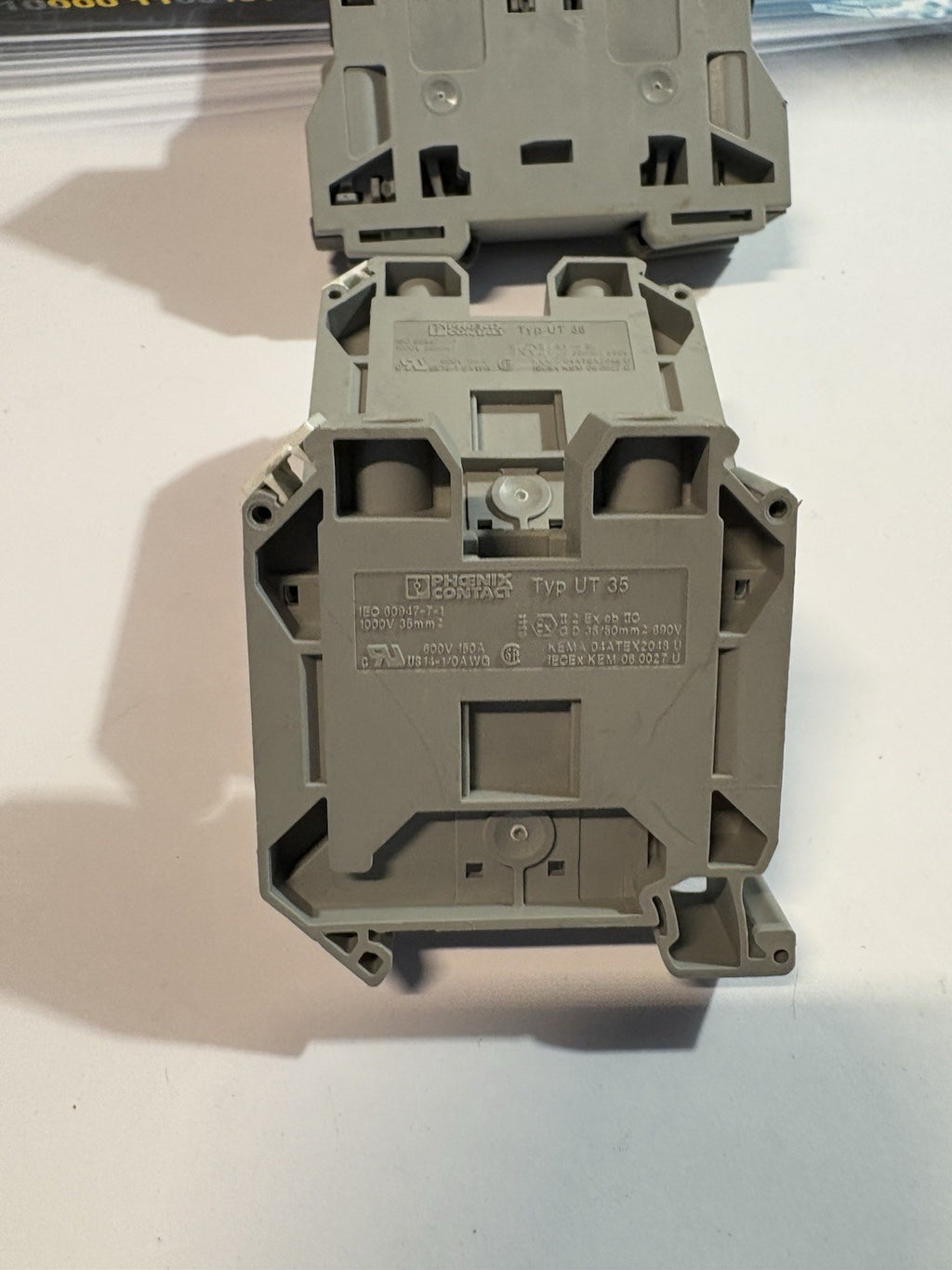 Bloc de jonction phœnix contact typ ut 35 et ut 16