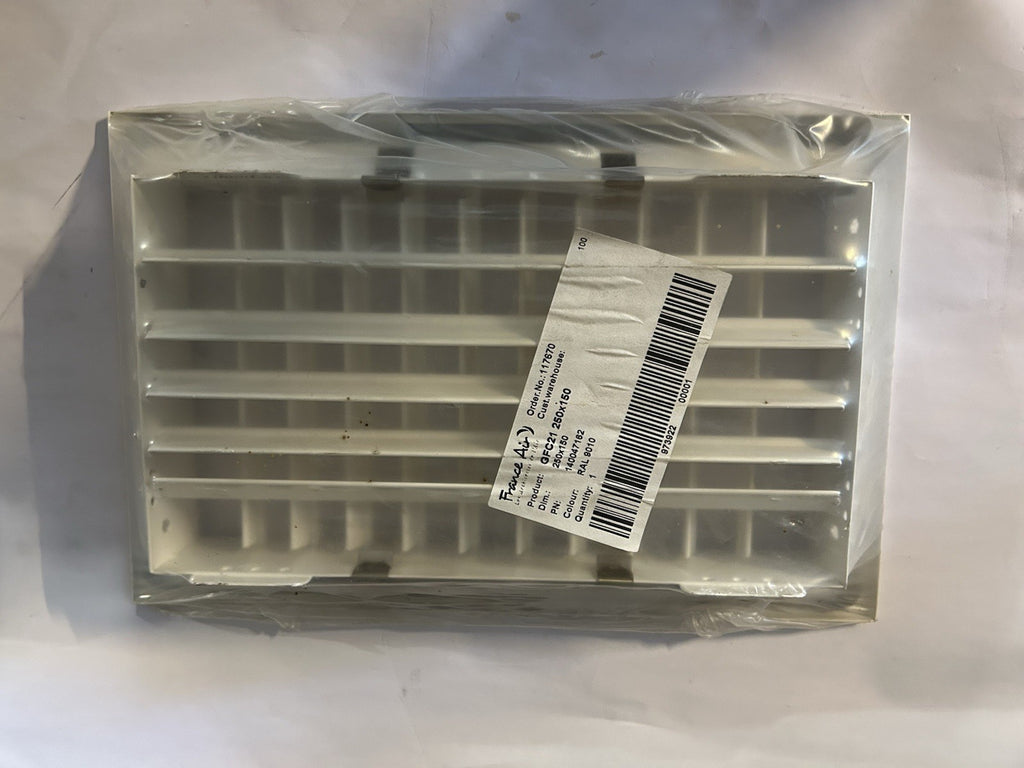 Grille de ventilation double déflection France Air 250x150 mm