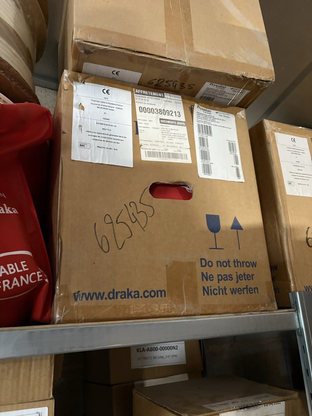 Câble de fibre optique Draka 100 m 96 fo mod4
