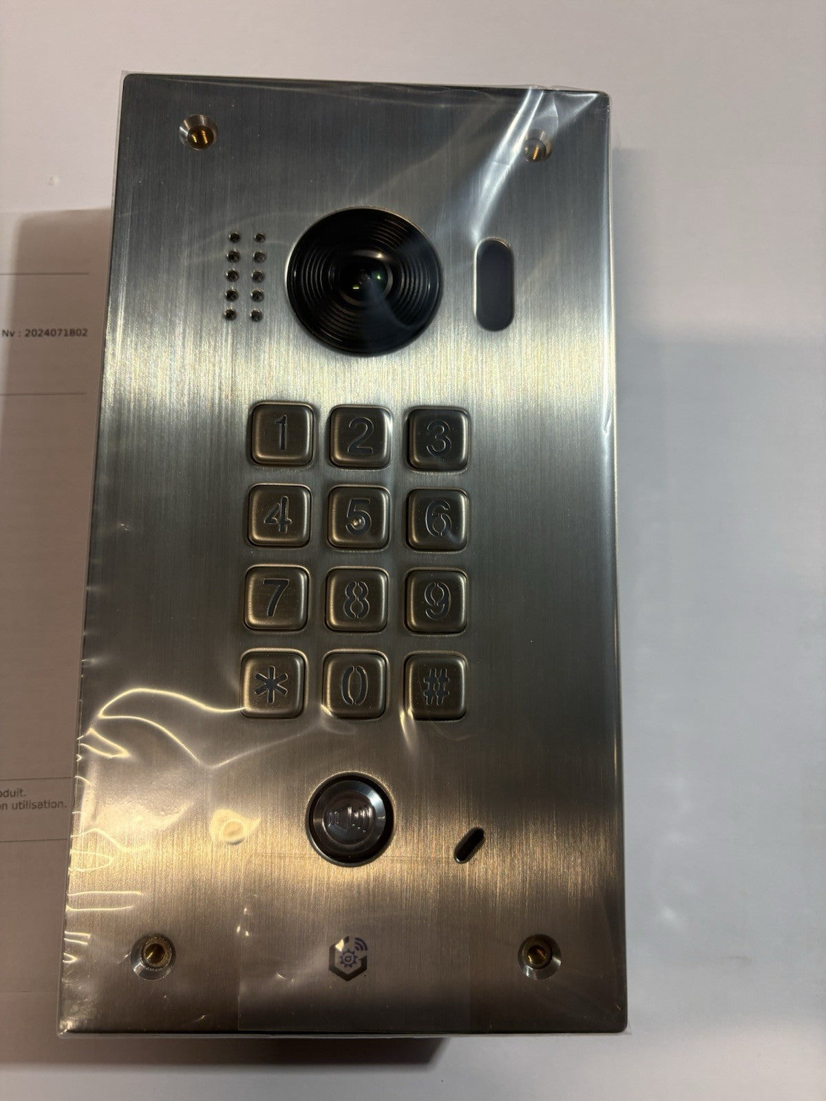Platine de rue avec caméra et clavier à code kdt-611eav-170-316 Gates