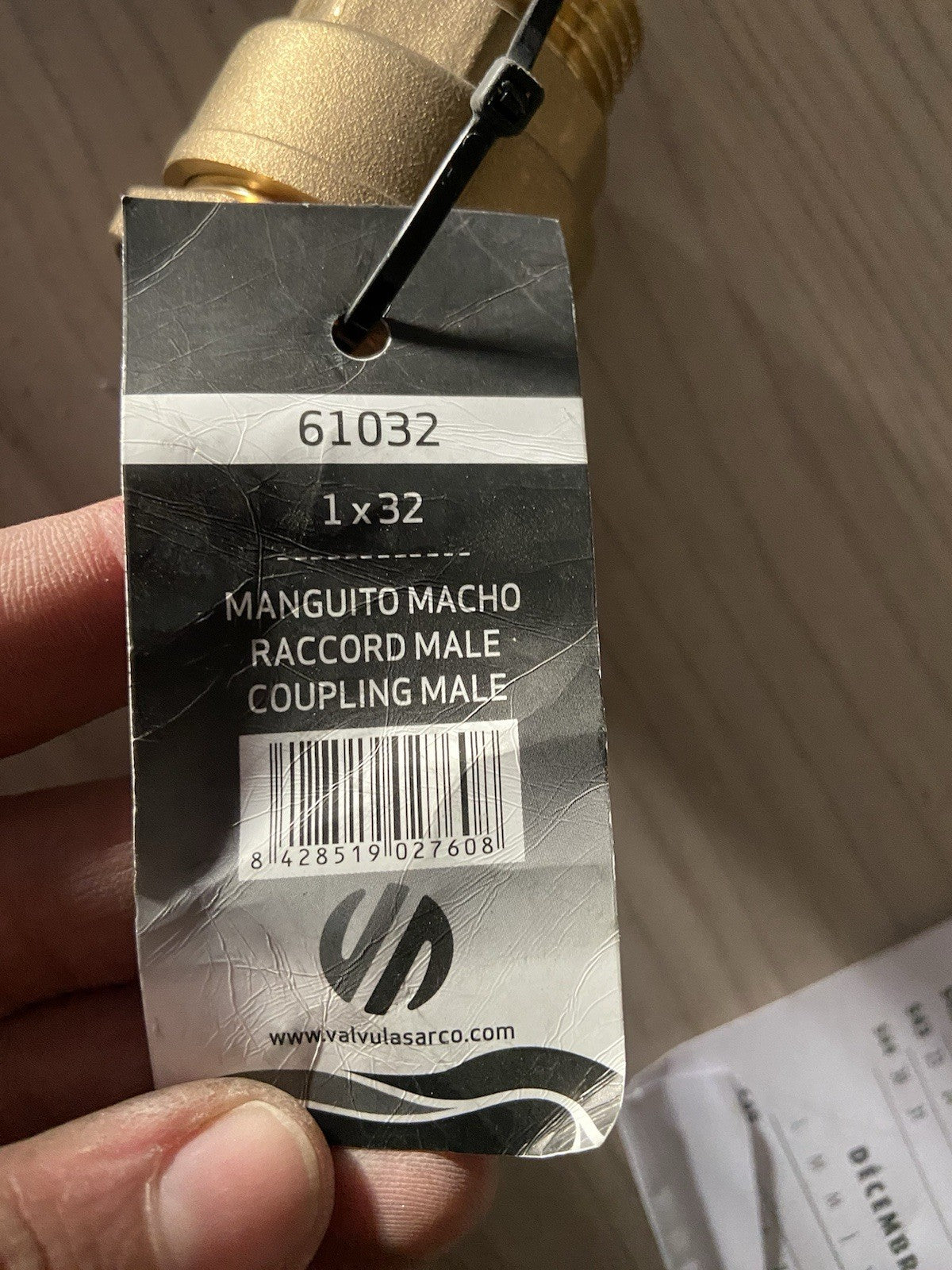 Raccord laiton mâle 1" - Ø 32 mm PEHD 61032 - ARCO