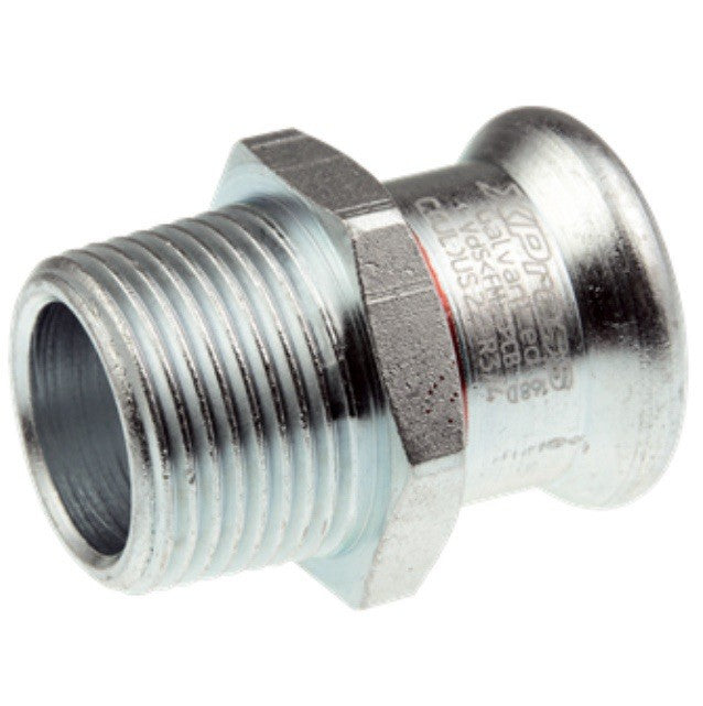 VSH XPress C1405 raccord droit en acier et filetage mâle.
