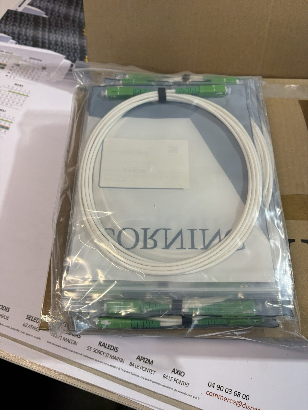 Lot De 25 Câble fibre optique Jarretière Corning FTTH 3 m
