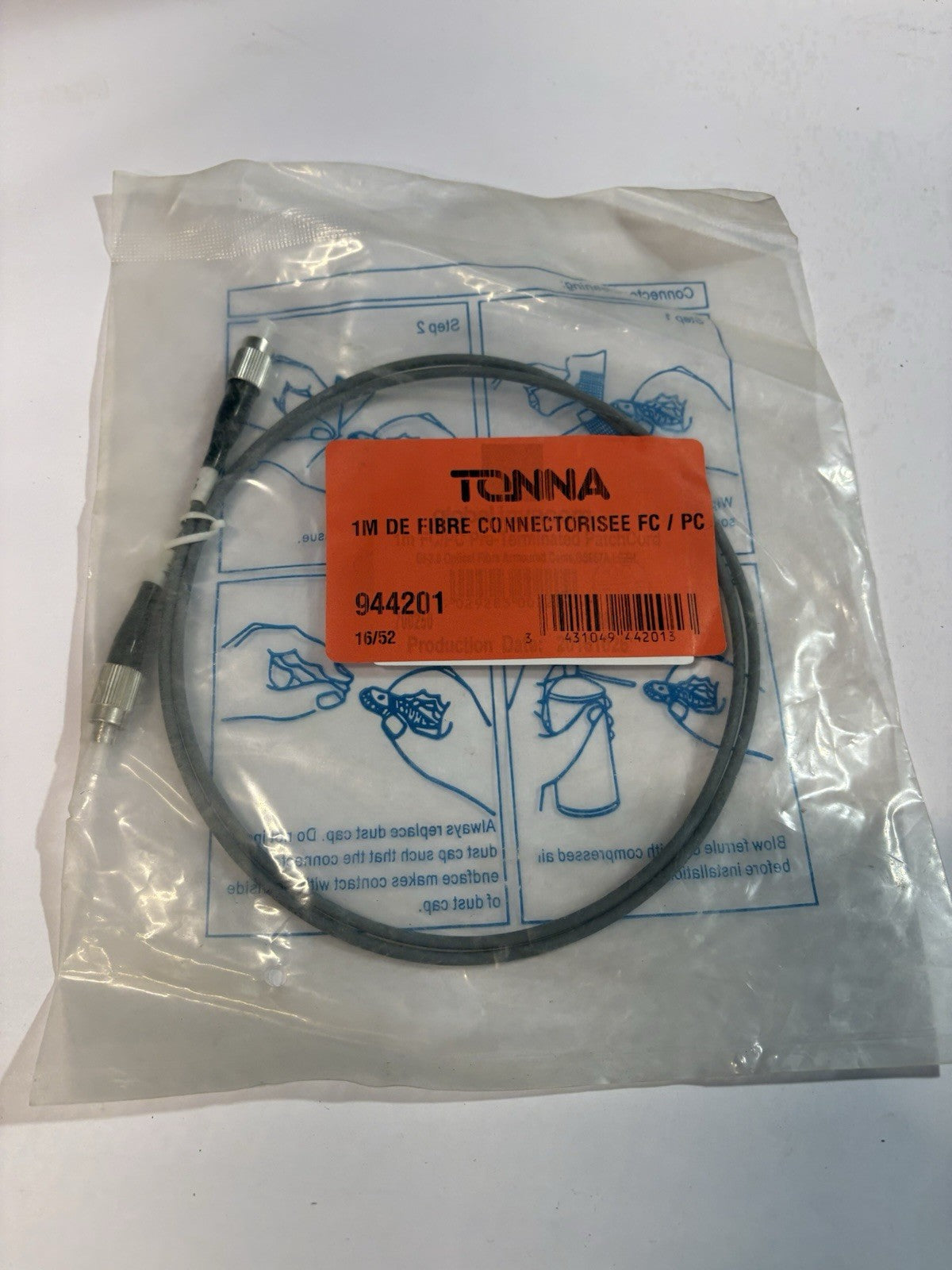 Lot De 10 cable de fibre tonna 1 ml