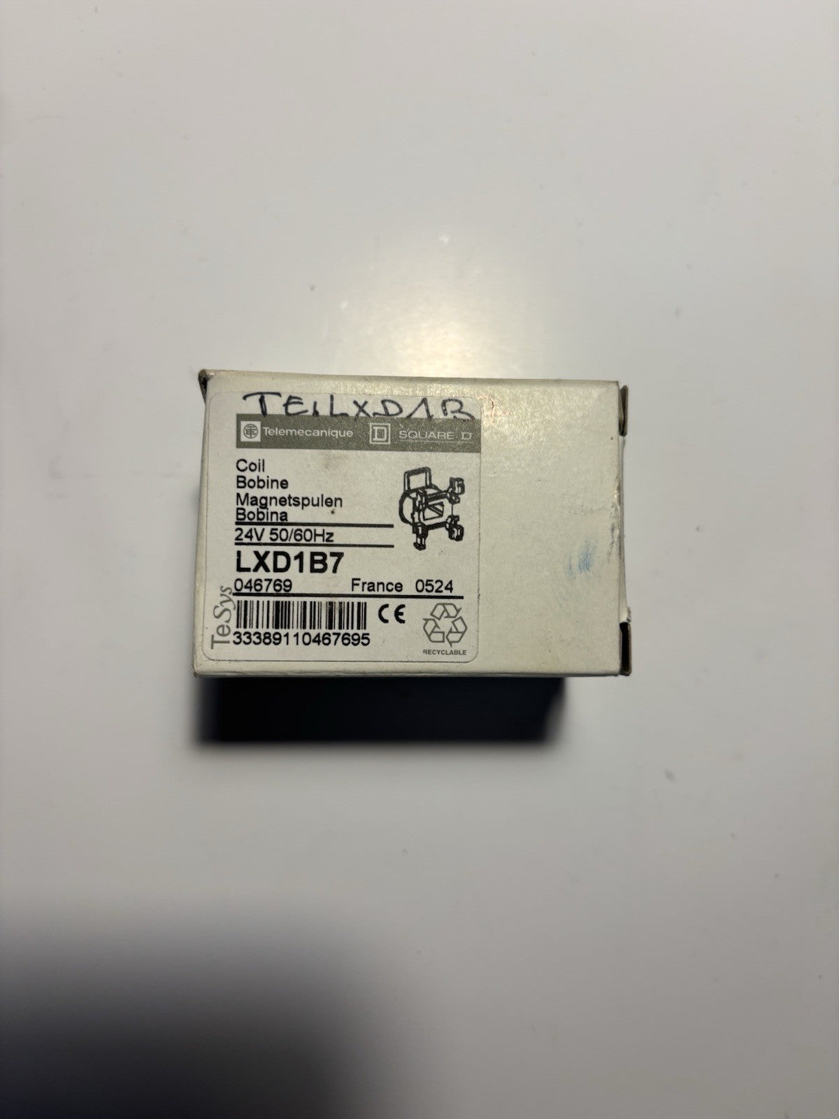 Bobine de contacteur TeSys Télémécanique / Square D - LXD1B7 (24V)