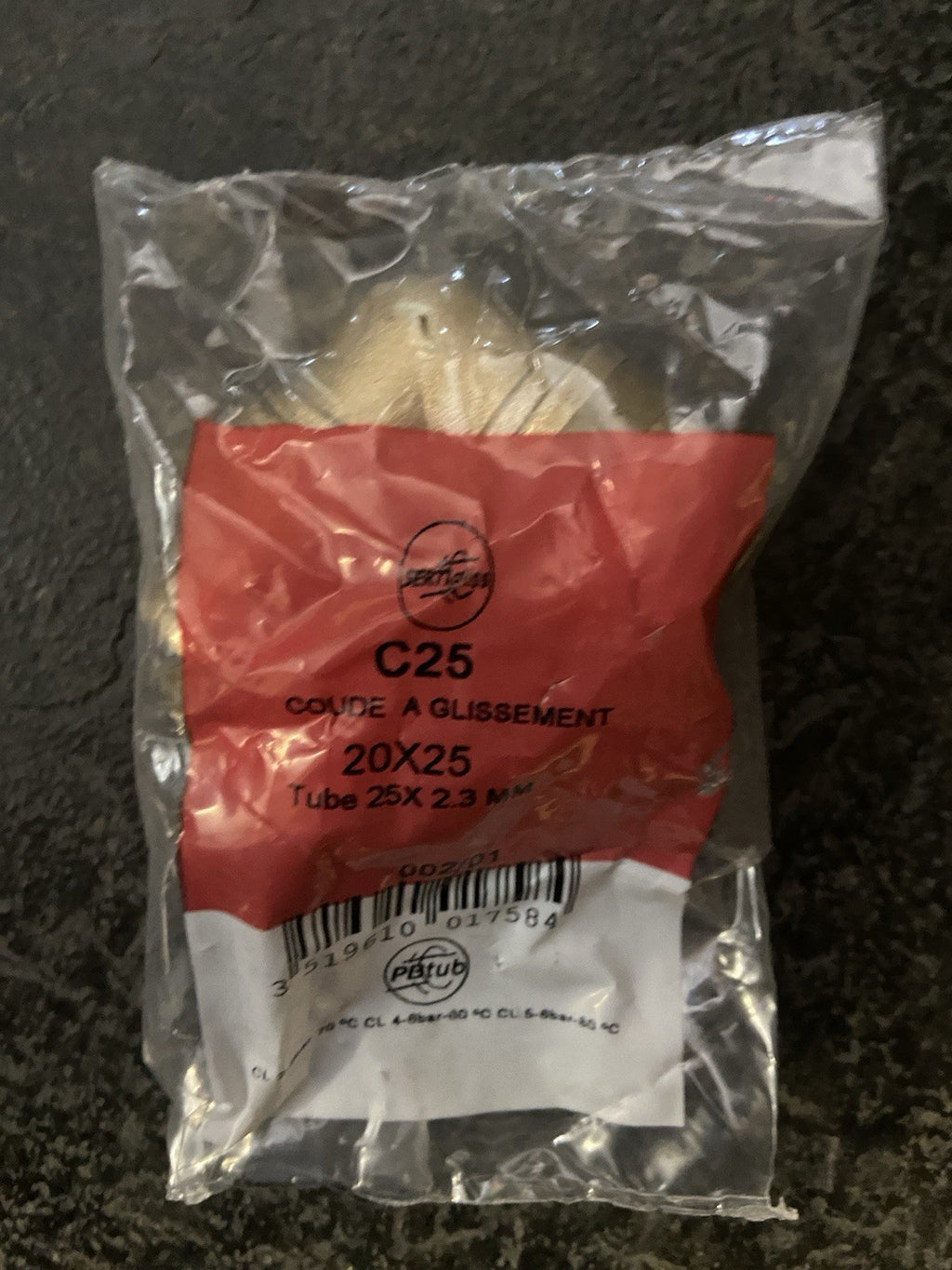 Coude à glissement C25 PBTUB