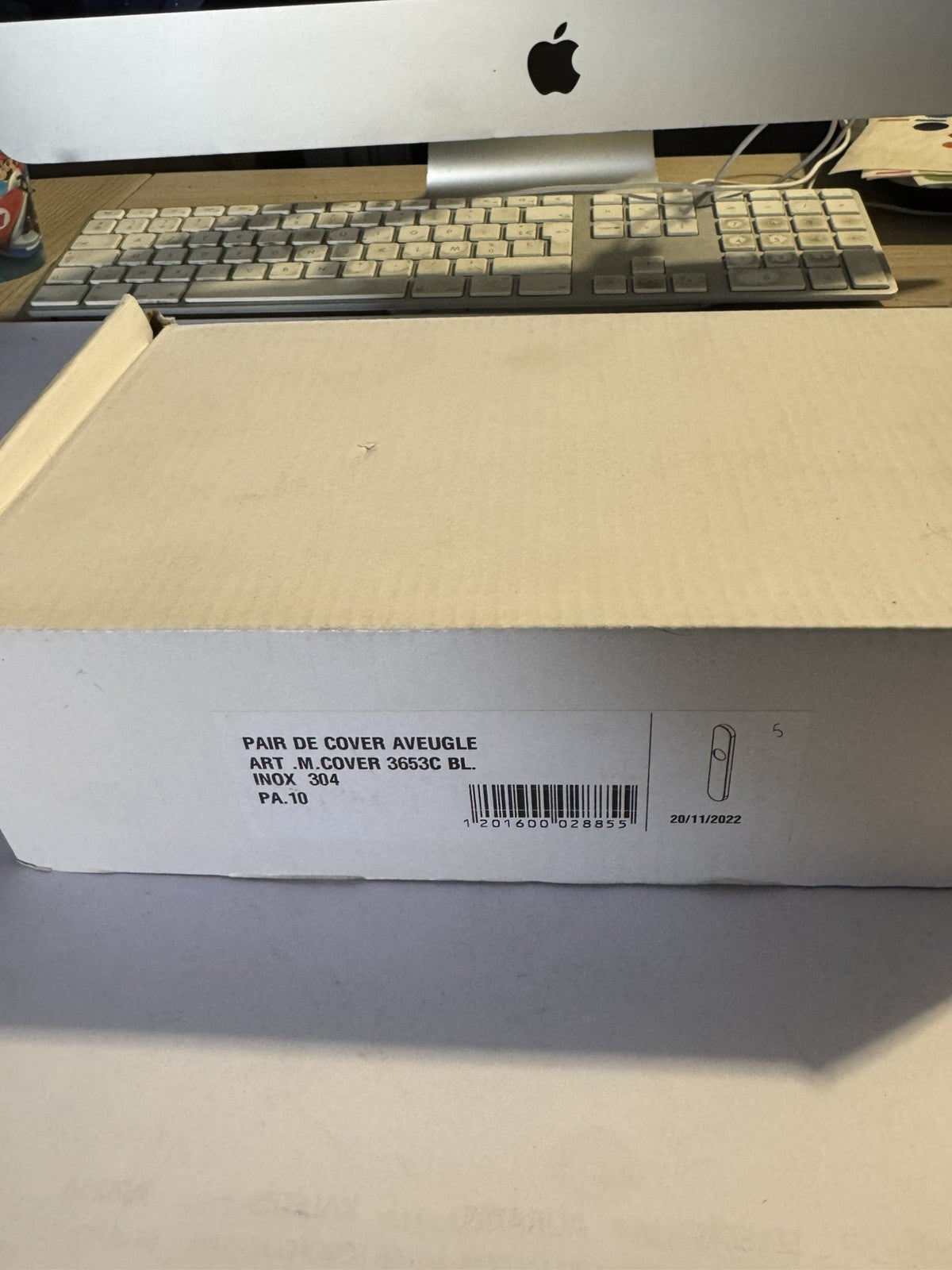 Paire De Cover Aveugle Inox 304