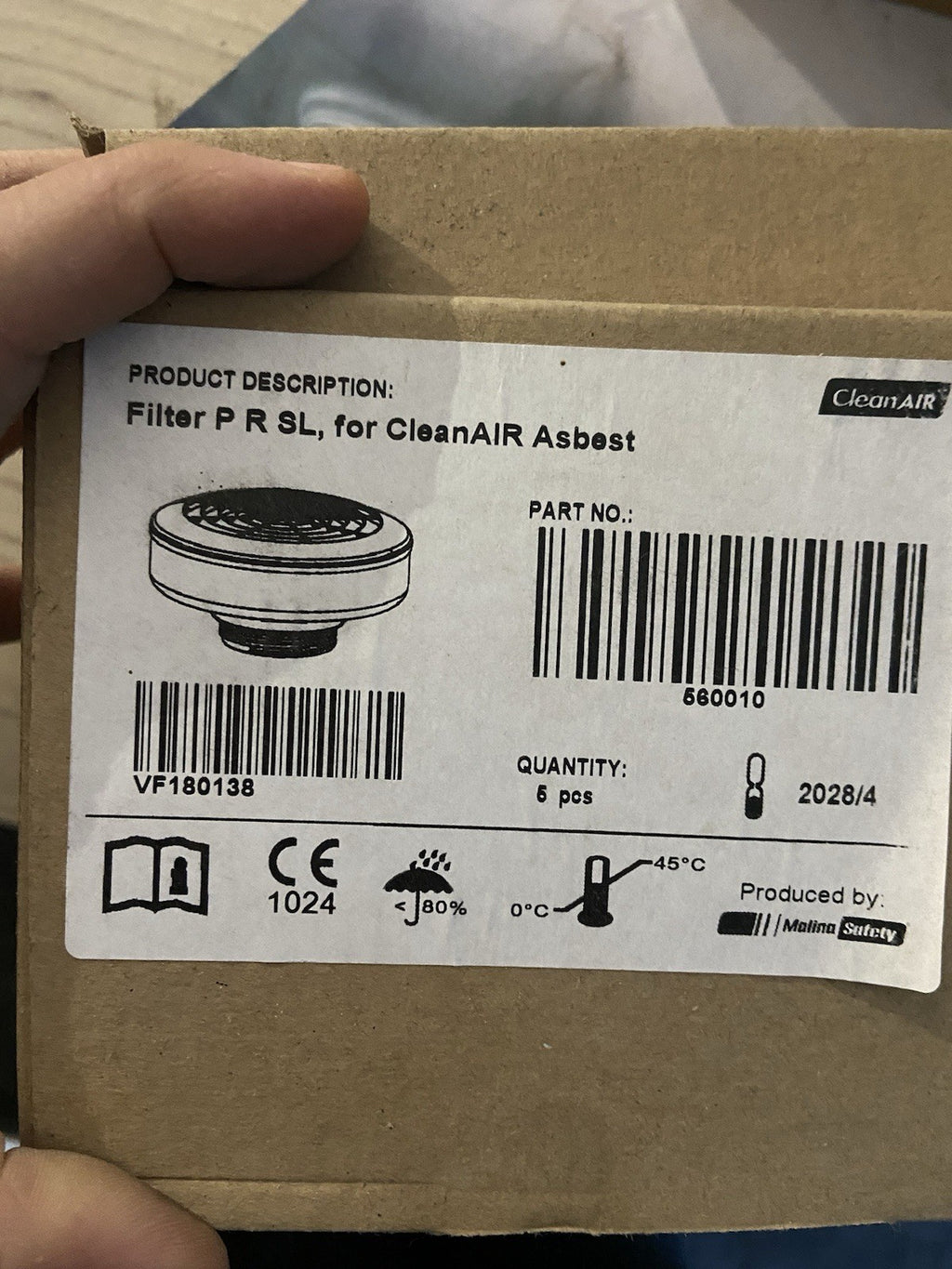 Filtre P3 pour moteur filtrant CleanAIR Amiante