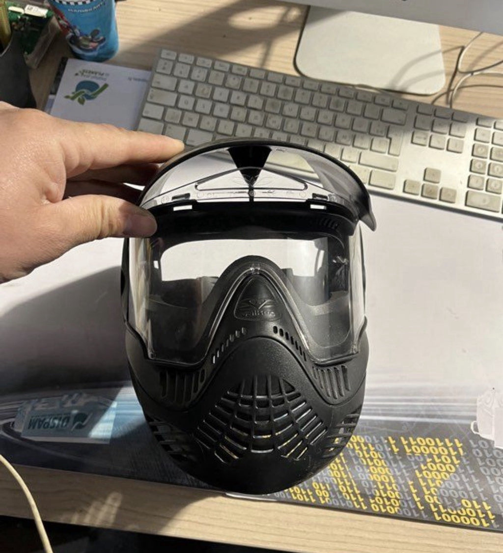 Casque avec visière pour paintball / airsoft