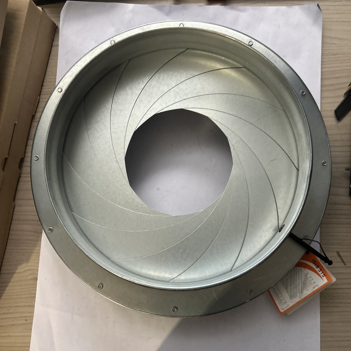 Clapet d'iris 315 mm - inox 316L - IRIS315