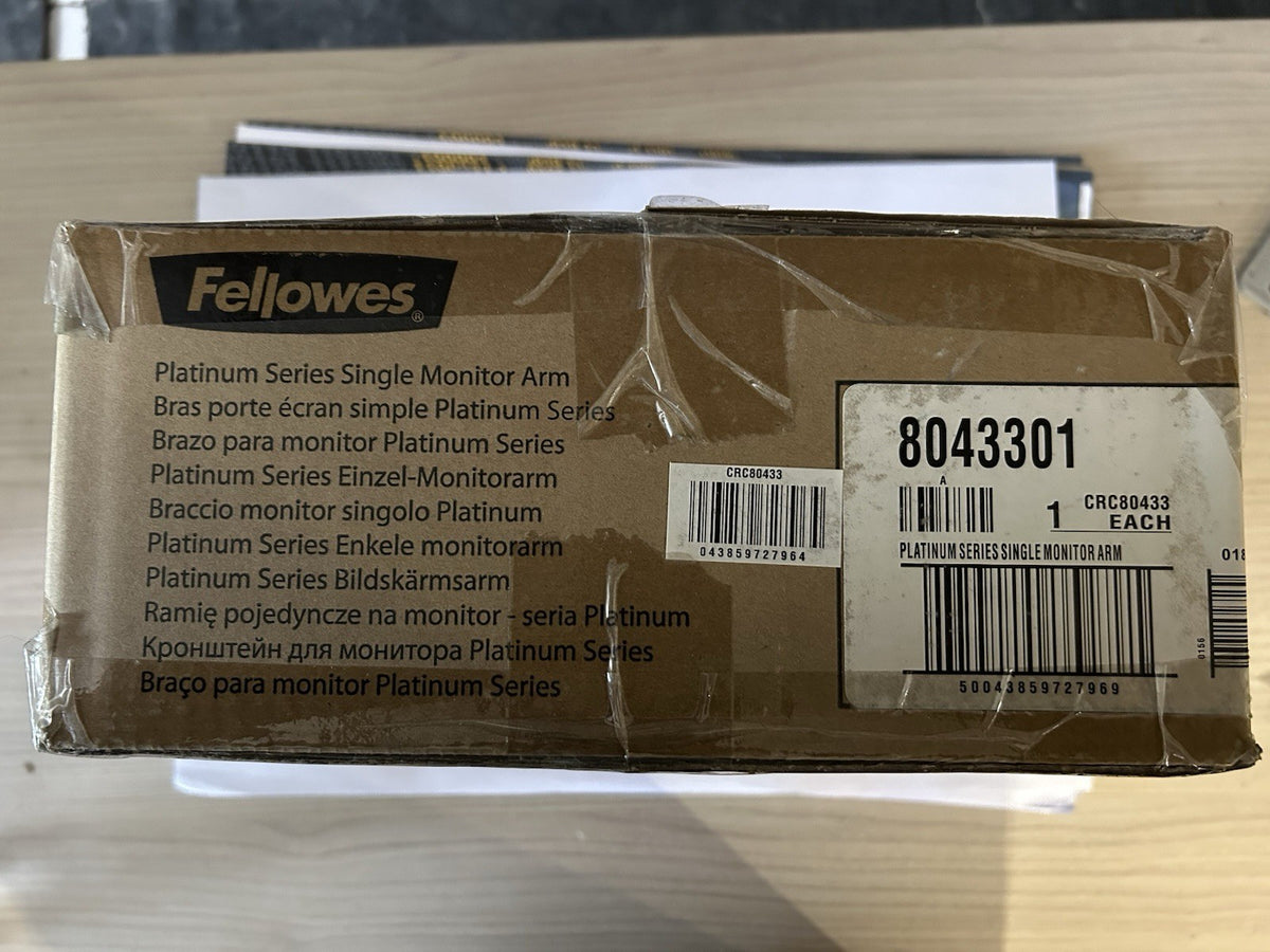 Bras porte écran simple réglable - fixation sur bureau - noir