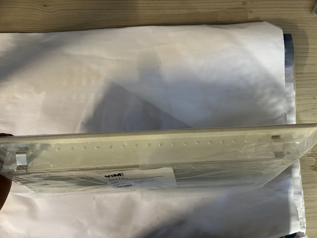 Grille de ventilation double déflection VIM 400x150 mm - Acier RAL 9010