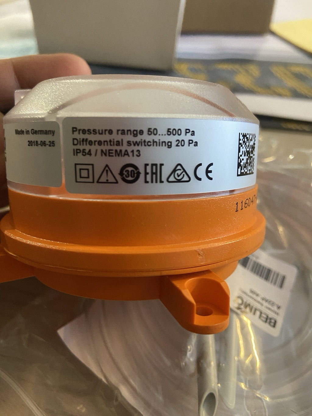 Interrupteur de pression différentielle Belimo 01APS-10U