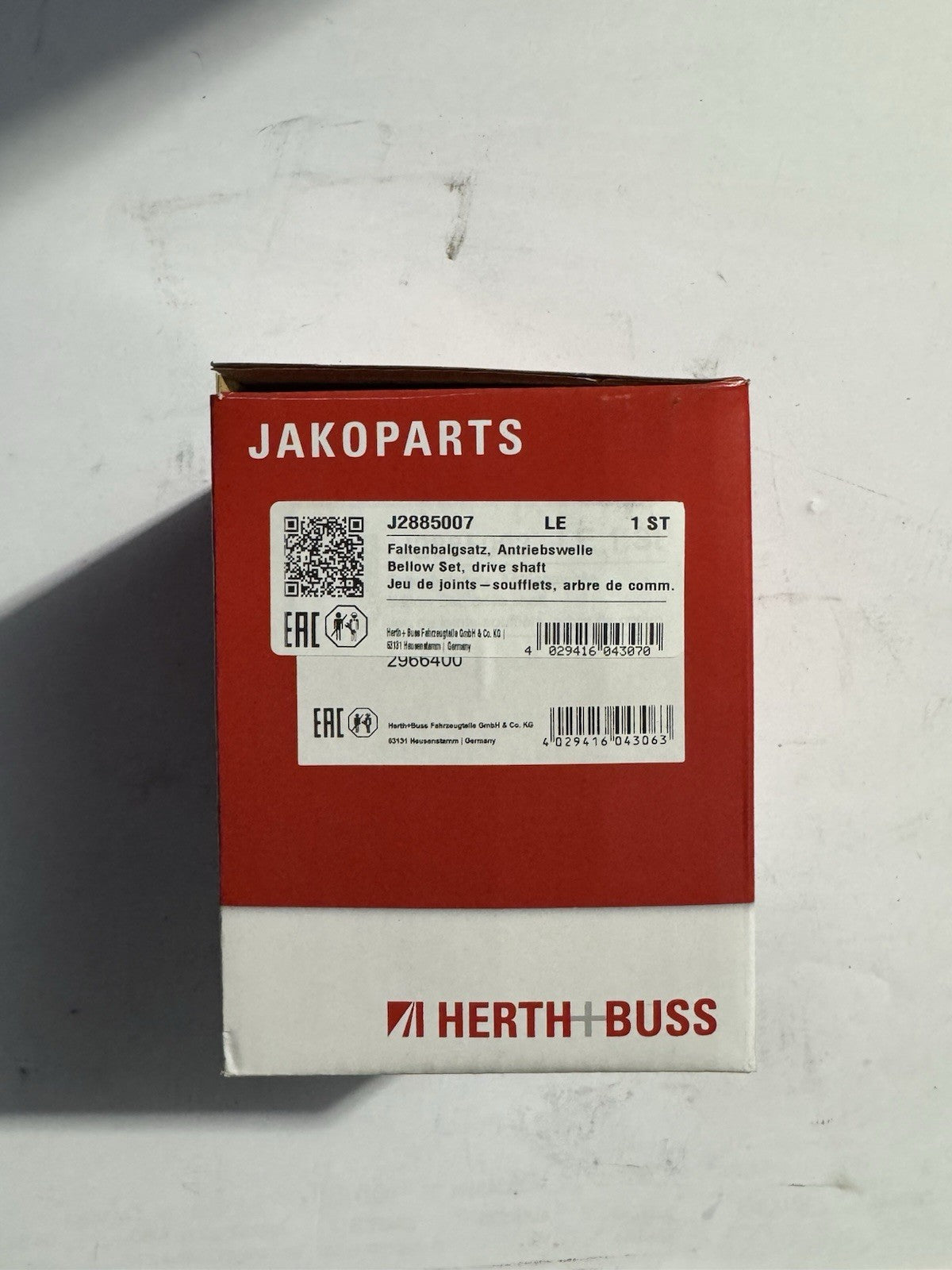 jeu de joints soufflets arbre de commande jakoparts