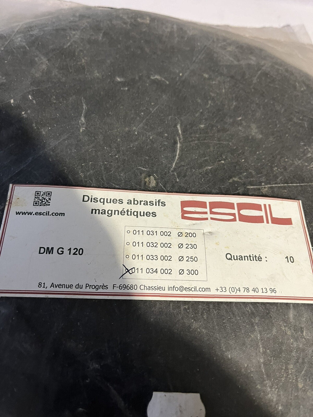 Disques abrasifs magnétique escil dm g 120 Et Dm G 80
