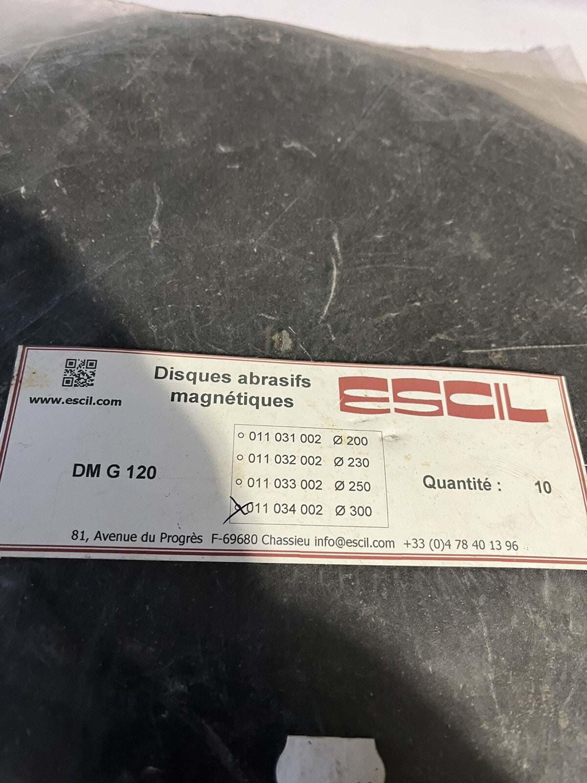 Disques abrasifs magnétique escil dm g 120 Et Dm G 80