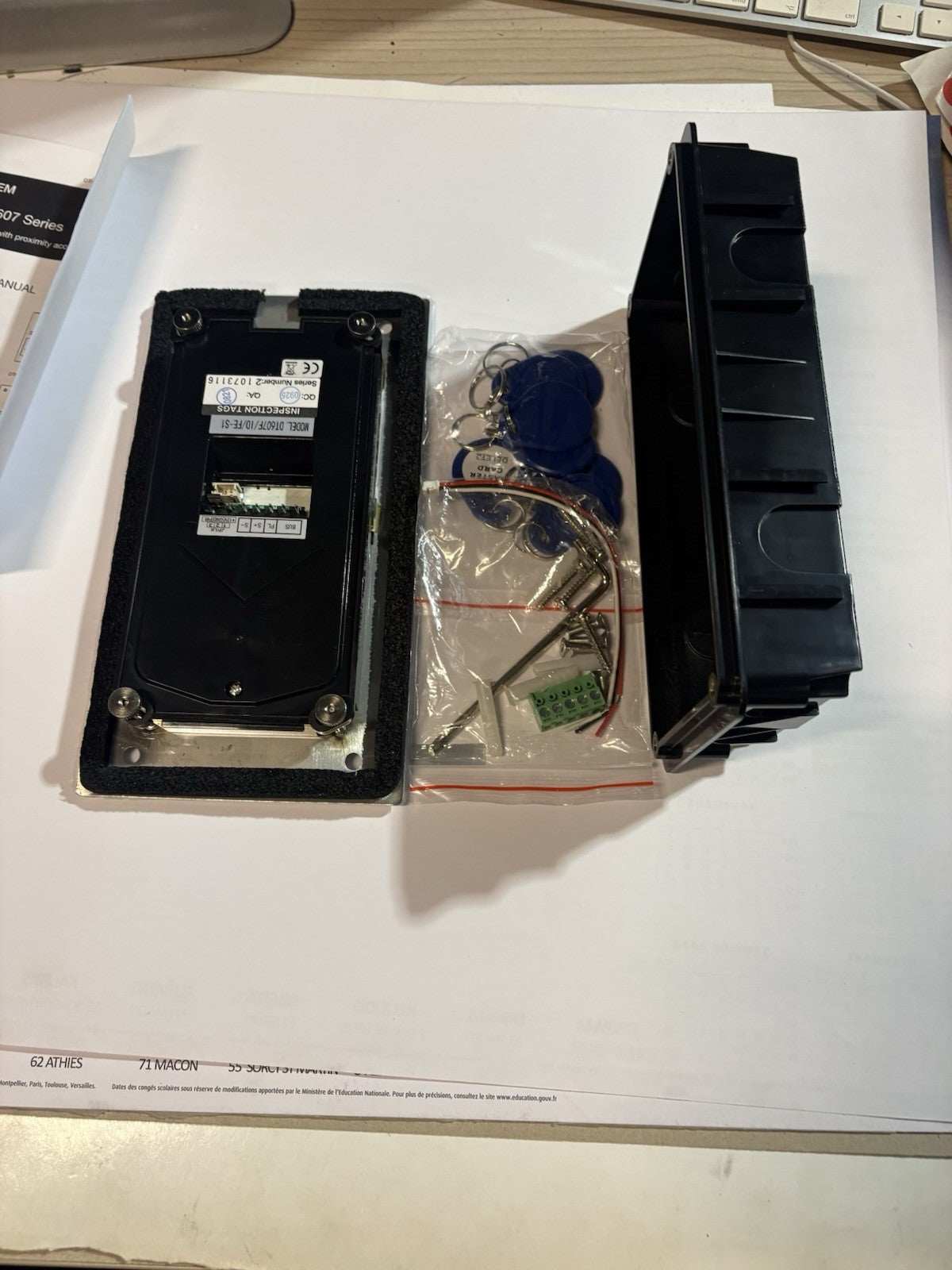 Platine de rue vidéo pour visiophone dt607f